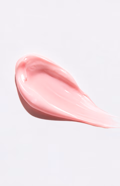 A swatch of the pink water-gel texture